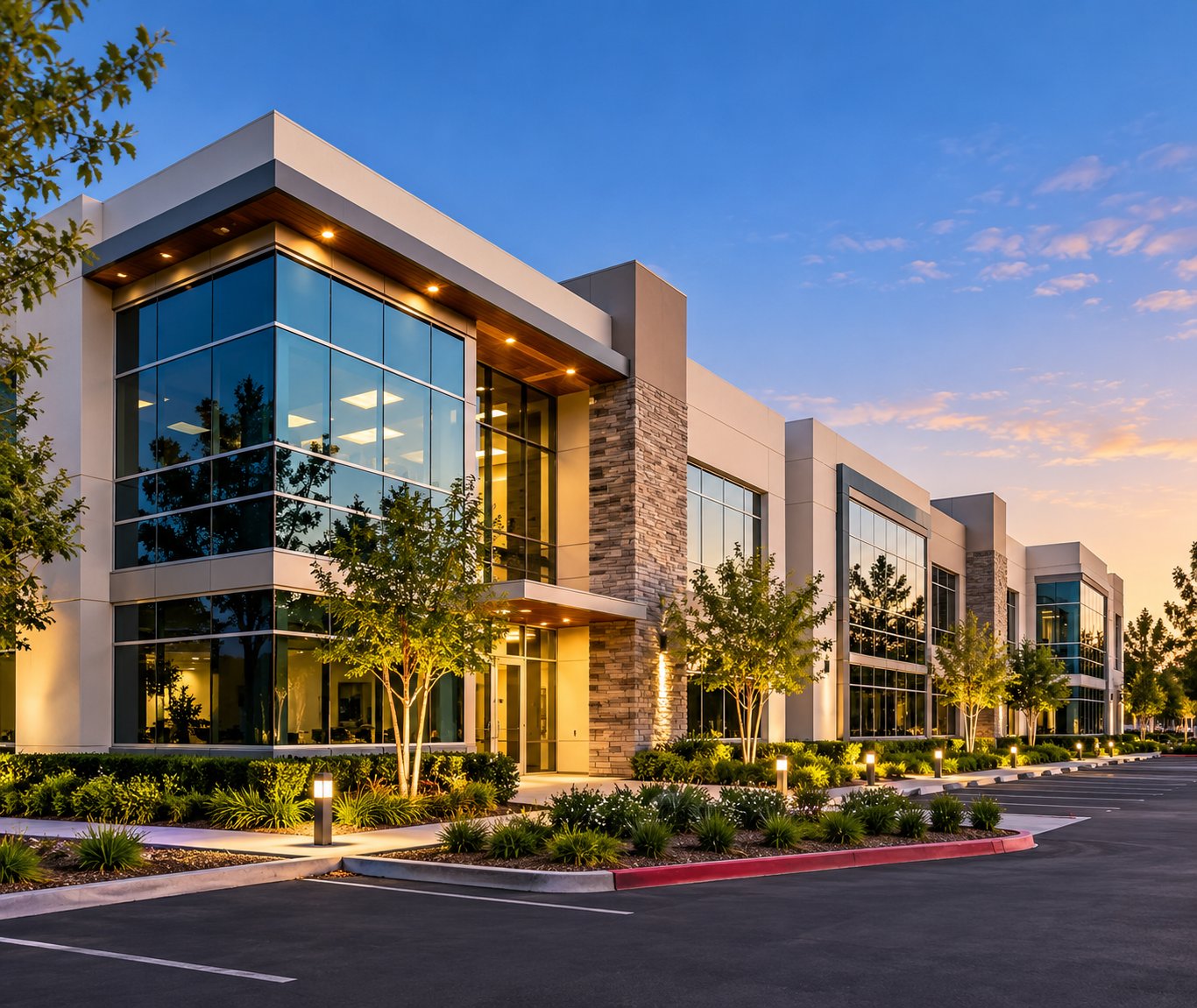 Modern commercial office building